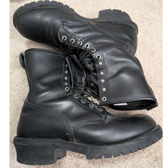 Red Wing 699 Logger Wildland Fire Boots Men US 11E Black ISO 9001 Certified USA - Picture 1 of 5